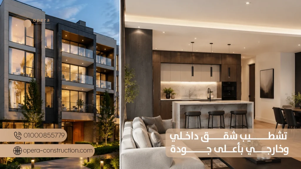 تشطيب شقق باحتراف | تصميم وتشطيب شقق على المفتاح | أوبرا