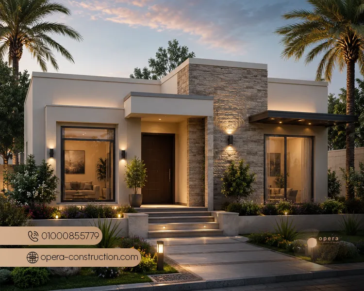 تصميم فيلا صغيرة 150 متر