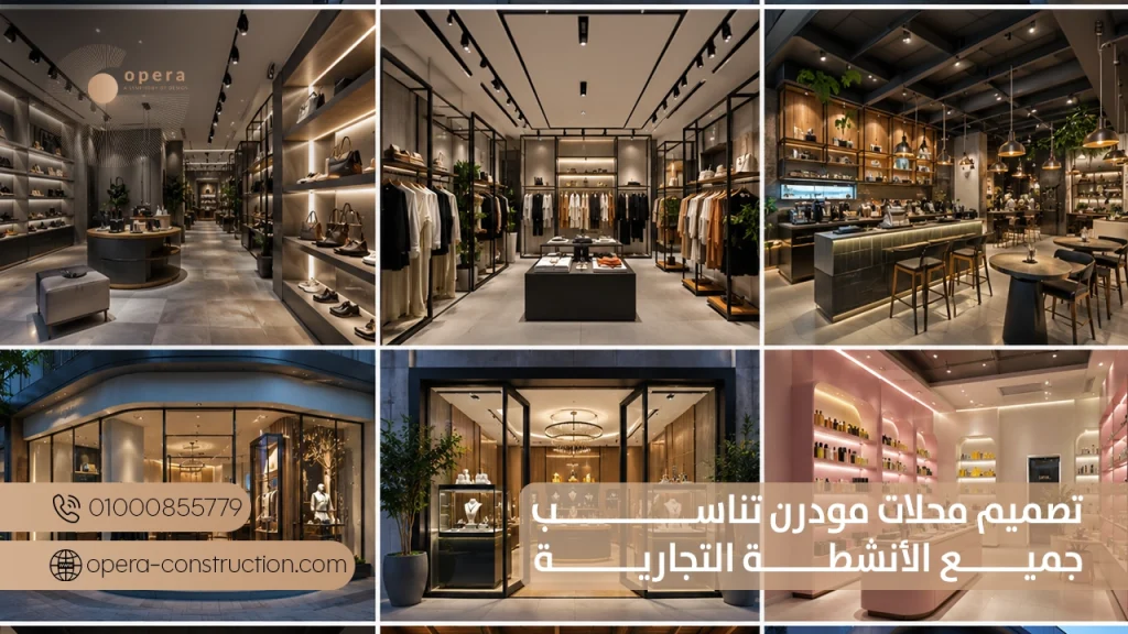 تصميم محلات مودرن تناسب جميع الأنشطة التجارية