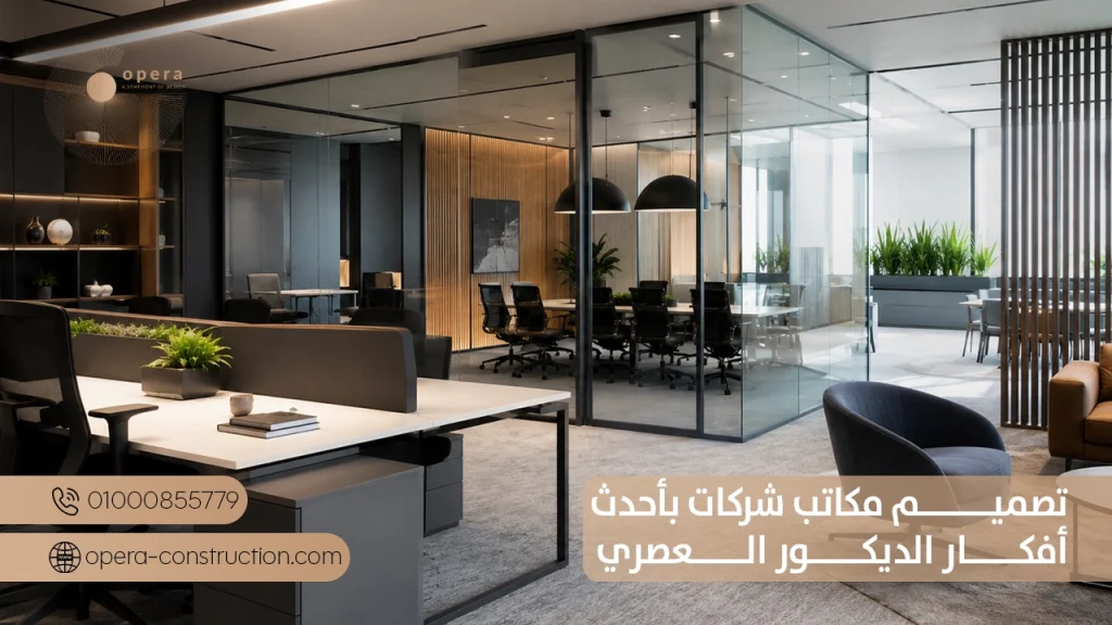 تصميم مكاتب شركات بأحدث أفكار الديكور العصري
