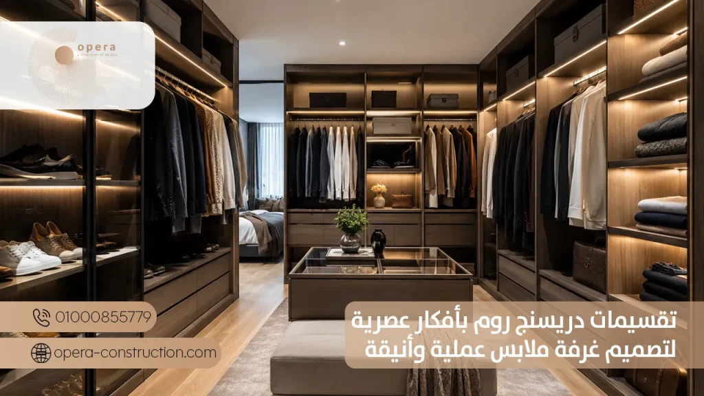 تقسيمات دريسنج روم بأفكار عصرية لتصميم غرفة ملابس عملية وأنيقة