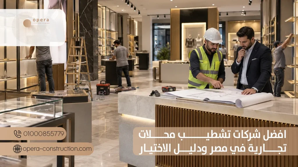 افضل شركات تشطيب محلات تجارية في مصر ودليل الاختيار