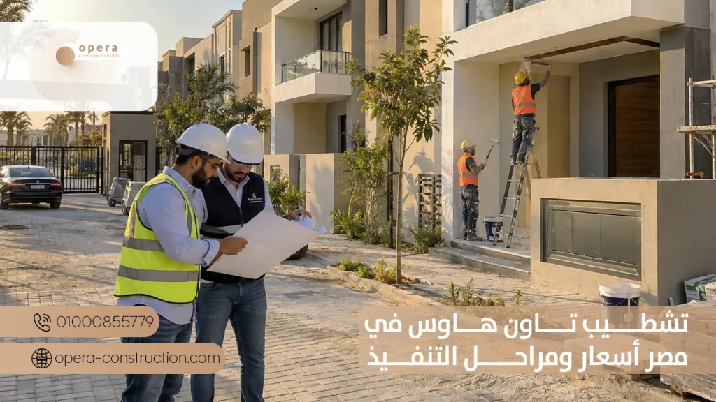 تشطيب تاون هاوس في مصر أسعار ومراحل التنفيذ