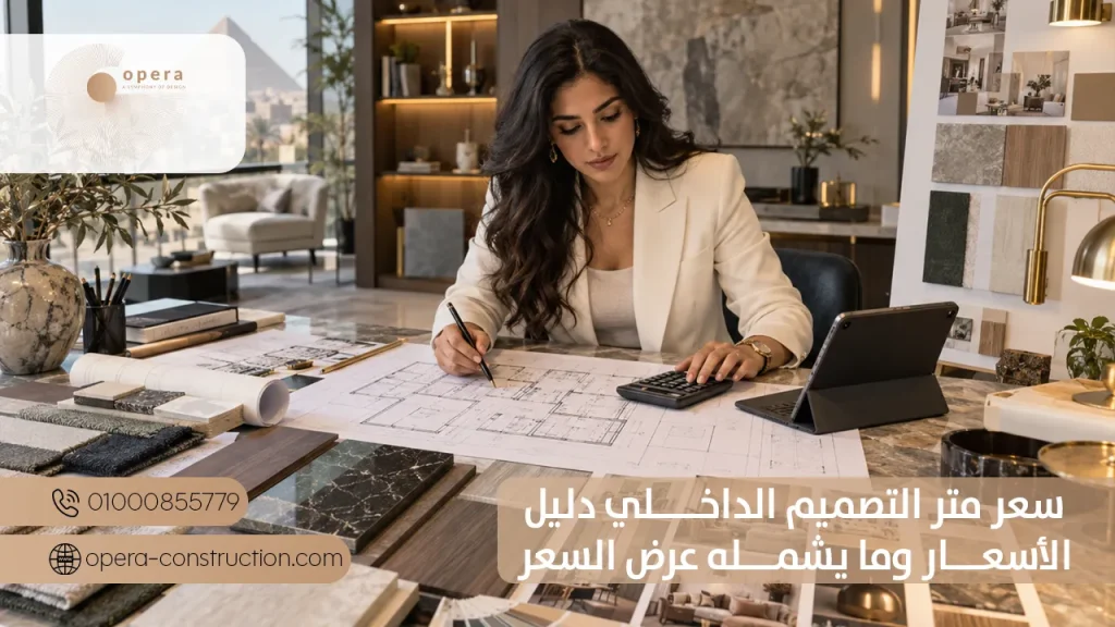 سعر متر التصميم الداخلي دليل الأسعار وما يشمله عرض السعر
