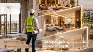 تشطيب شقق مدينة نصر بأسعار 2026 وجودة مضمونة