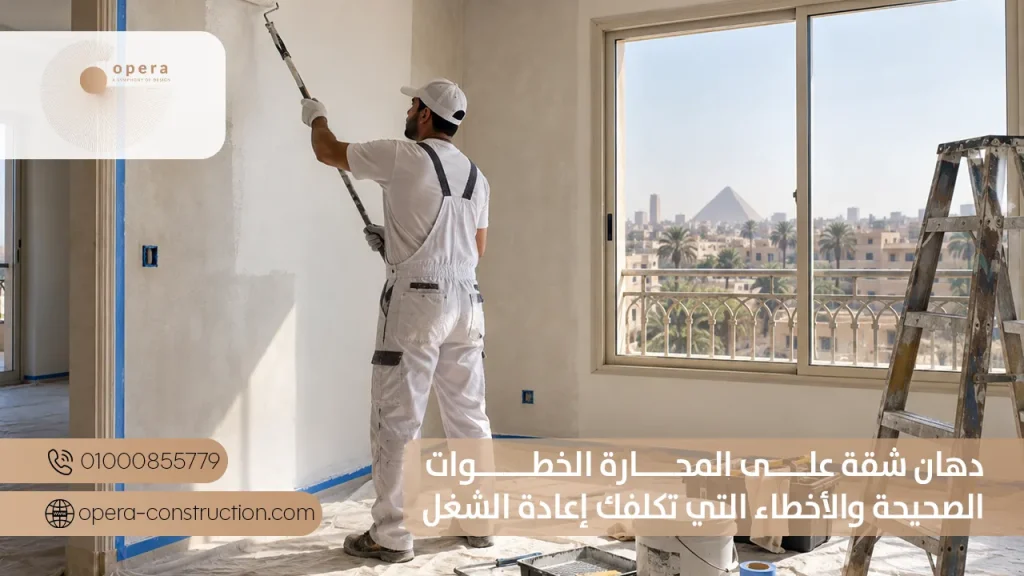 دهان شقة على المحارة الخطوات الصحيحة والأخطاء التي تكلفك إعادة الشغل